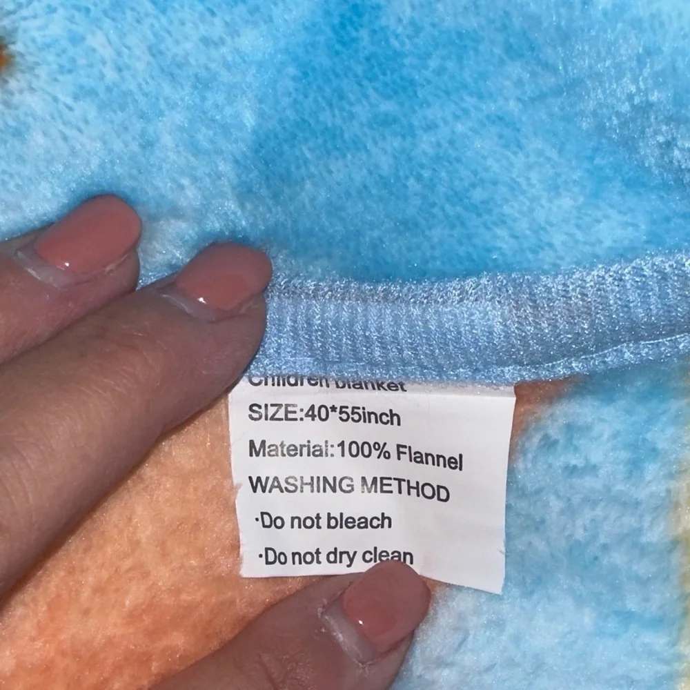 Super Mario Blue and Red Blanket